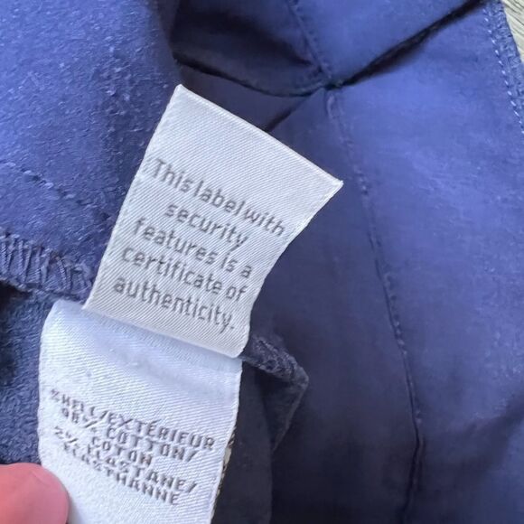 Diane Von Furstenberg Blue Gennifer Two Stretch Cotton Cropped Trouser Size 6 - Picture 12 of 12